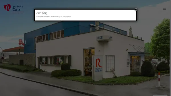 Website Screenshot: Apotheke am Resthof - Home - Apotheke am Resthof - Date: 2023-06-14 10:47:02