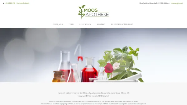 Website Screenshot: Moos-Apotheke Magpharm Dieter Moosapotheke Salzburg herzlich - Moos Apotheke – Moos Apotheke - Date: 2023-06-22 15:06:15
