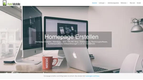 Website Screenshot: App Mobile - Homepage erstellen, Online Shop, Webdesign, Webseiten in Vöcklabruck - Date: 2023-06-15 16:02:34