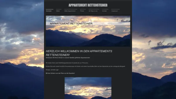 Website Screenshot: Appartement Rettensteiner - APPARTEMENT RETTENSTEINER,Alpendorf - Startseite - Date: 2023-06-14 10:38:47