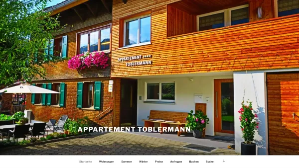 Website Screenshot: Appartement Toblermann - Appartement Toblermann - Date: 2023-06-22 15:06:15