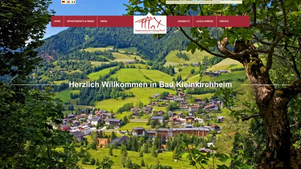 Website Screenshot: Appartementvermittlung Reichl, Bad Kleinkirchheim, Ferienwohnung - Home - Appartmentvermittlung Reichl - Date: 2023-06-14 10:38:47
