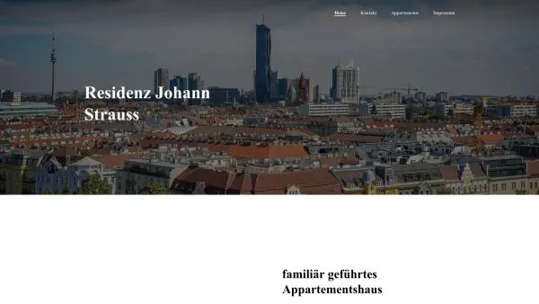 Website Screenshot: Appartements Pension Hotel Johann STRAUSS Wien - Residenz Johann Strauss – Appartements in Wien - Date: 2023-06-22 15:06:15