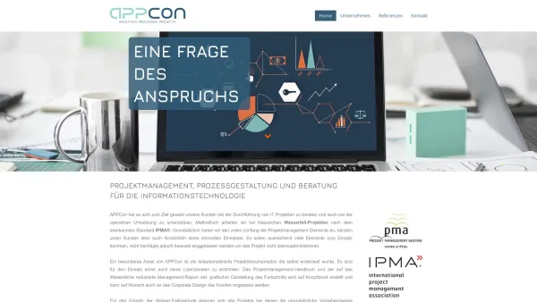 Website Screenshot: appcon - Applications and Consulting - Home - Date: 2023-06-22 15:06:15