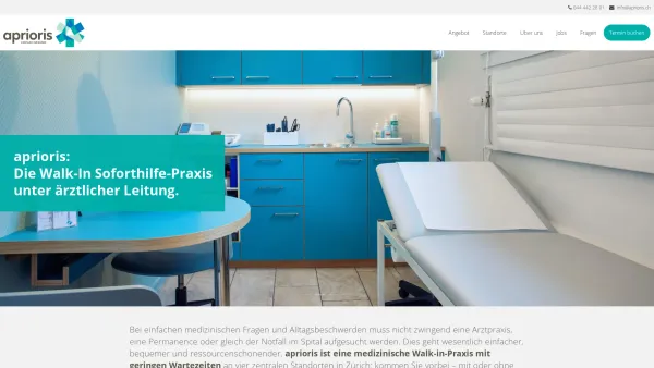 Website Screenshot: Aprioris Solutions for a connected world - aprioris- Permanence Dienstleistungen in Zürich - Aprioris - einfach gesund - Date: 2023-06-22 15:06:15