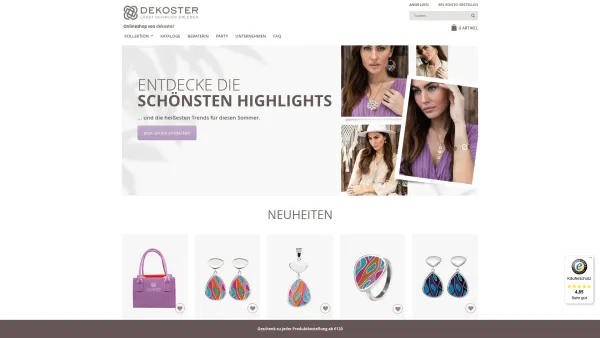 Website Screenshot: Firma A-Punkt Silberschmuck - dekoster lässt Schmuck erleben - Date: 2023-06-22 15:06:15
