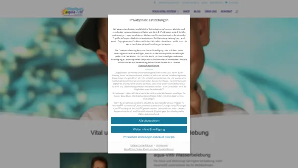 Website Screenshot: aqua-Vit - Aqua-Vit Wasserbelebung und Bioenergetic von Peter Pock – Vital und fit mit aqua-Vit - Date: 2023-06-15 16:02:34