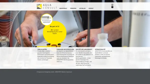 Website Screenshot: AQUACONSULT Anlagenbau GmbH - Startseite - Aquaconsult - Date: 2023-06-14 10:38:10