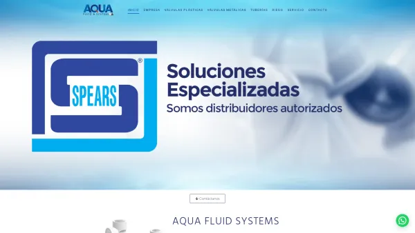 Website Screenshot: AFS Aqua Fluid Systems Aqua Fluid Systems - Aqua Fluid Systems – Distribución y Venta de productos en PVC - Date: 2023-06-15 16:02:34