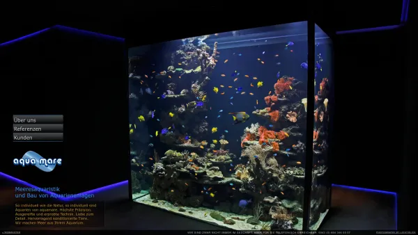 Website Screenshot: aquamare , wir machen MEER aus Ihrem Aquarium - Aqua Mare - Date: 2023-06-14 10:38:47