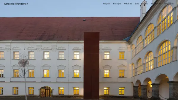 Website Screenshot: Architekt DI. Reinhold Wetschko - Wetschko Architekten ZT GmbH - Date: 2023-06-22 12:13:09