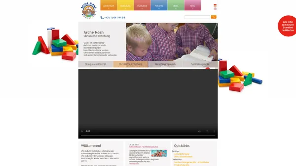 Website Screenshot: Internationaler Privatkindergarten Hort Arche Noah Arche Noah Kindergarten - Date: 2023-06-22 12:13:09