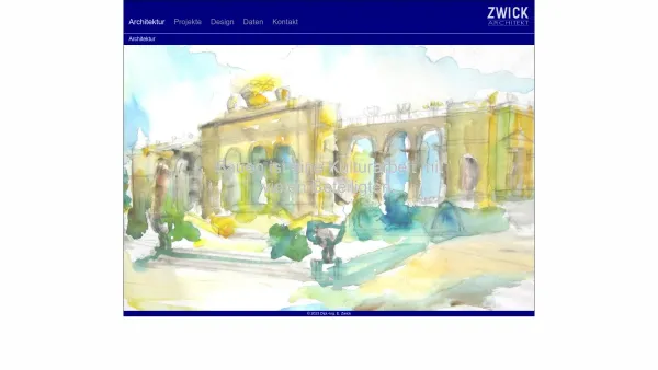 Website Screenshot: Architekt Zwick - Date: 2023-06-22 12:13:09