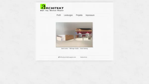 Website Screenshot: Arch.Dipl.Ing.Michael Wagner - Architekt Michael Wagner Wien - Architekt Wien - Date: 2023-06-14 10:38:47