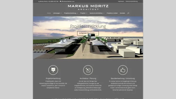 Website Screenshot: Dipl.Ing. Markus Moritz Haselsberger - Architekt Markus Moritz - Date: 2023-06-22 12:13:09