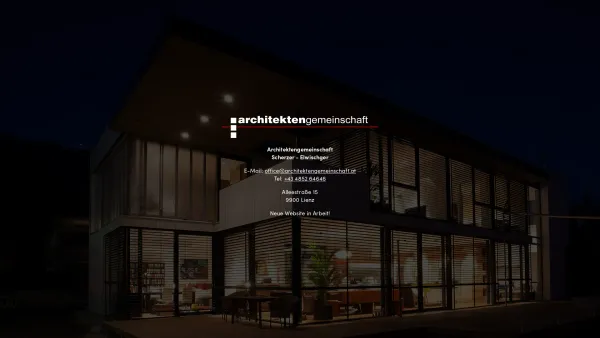 Website Screenshot: Architektengemeinschaft - Architektengemeinschaft - Lienz Osttirol - Date: 2023-06-22 12:13:09