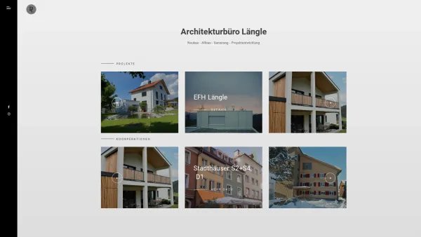 Website Screenshot: Architekt DI David Längle TZ - Architekturbüro Längle – Architekt, Diplomingenieur, Sachverständiger, Ziviltechniker - Date: 2023-06-15 16:02:34