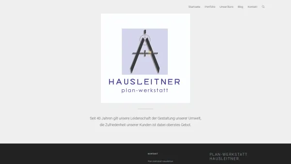 Website Screenshot: Franz hausleitner - Plan-Werkstatt Hausleitner - Date: 2023-06-22 15:00:05
