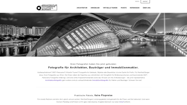 Website Screenshot: Fotografie Manfred Burger - Immobilien- und Architekturfotografie | Manfred Burger - Wien-Nord - Date: 2023-06-26 10:26:08
