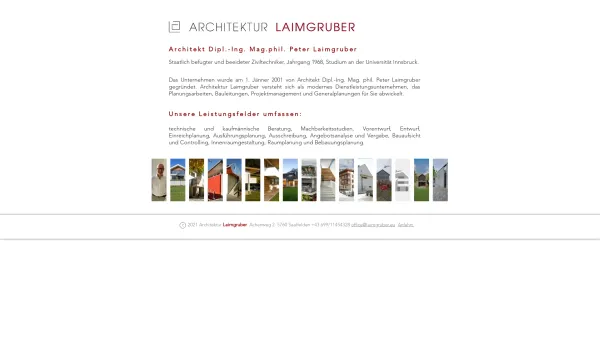 Website Screenshot: Architekturbüro Laimgruber DI Mag Peter Architektur Laimgruber - STARTSEITE | Meinewebsite - Date: 2023-06-22 15:00:05