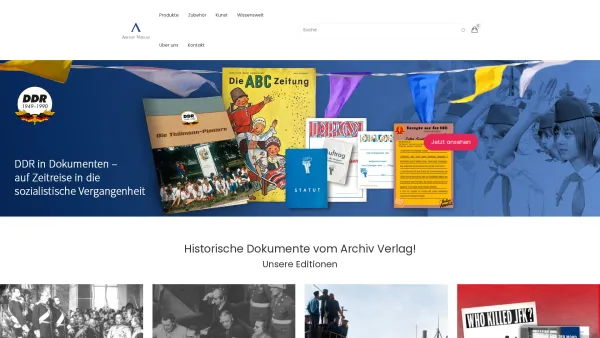 Website Screenshot: Archiv-Verlag Gesellschaft Archiv Verlag Österreich und seine Geschichte Wort und Bild - Archiv Verlag | Historische Dokumente - Date: 2023-06-22 15:00:05