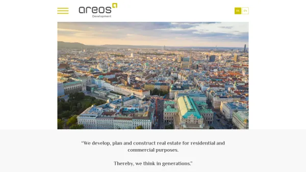 Website Screenshot: Areos Immobilien GmbH - areos Development GmbH - Date: 2023-06-22 15:00:06