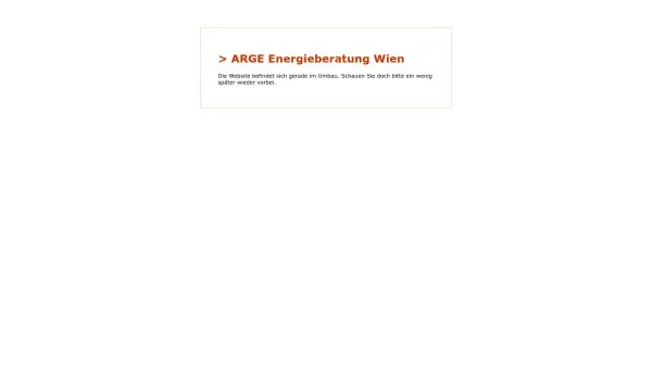 Website Screenshot: arge energieberatung wien - Arge Energieberatung Wien - Date: 2023-06-22 15:00:06
