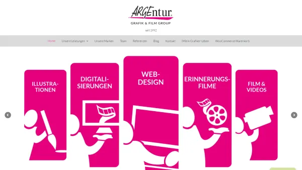 Website Screenshot: Die ARGEntur - Home - ARGEntur - Grafik & Film Group aus Spittal und Radenthein | Kärnten - Date: 2023-06-22 15:00:06