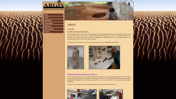Website Screenshot: ARGIS Archäologie Service GmbH - ARGIS - Date: 2023-06-14 10:47:02