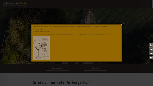 Website Screenshot: Hotel Arlbergerhof Vital - Hotel Arlbergerhof Vital am Weißensee in Kärnten | Aktivurlaub Österreich - Date: 2023-06-22 15:00:06