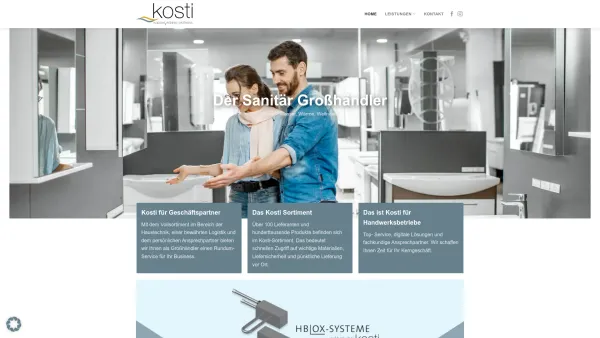 Website Screenshot: Kosti Armaturen - Kosti Haustechnik Wien – Wasser – Wärme – Wellness - Date: 2023-06-22 15:00:06