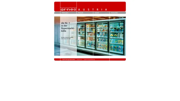 Website Screenshot: Arneg Kühlmöbel u. Ladeneinrichtungen Produktions u. Handelsgesellschaft linz.info.at - ARNEG Austia - Die Nr. 1 in der Supermarktkälte - Date: 2023-06-22 12:13:10