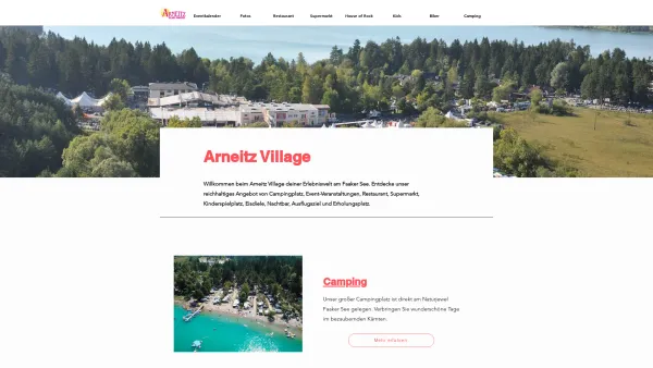 Website Screenshot: . Camping Arneitz am Faaker See - Arneitz Faaker See - Date: 2023-06-22 12:13:10