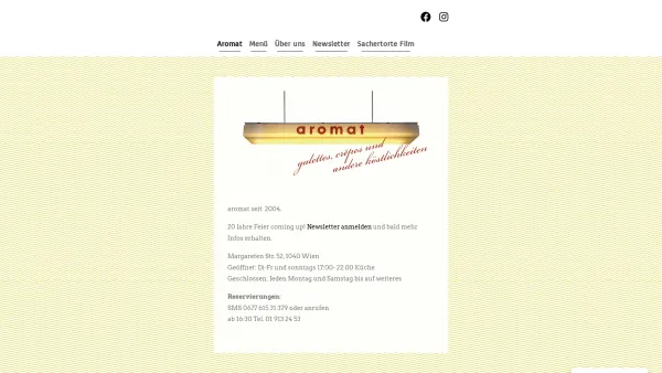 Website Screenshot: arom.at / suppen ibiss takeaway - Aromat - Date: 2023-06-14 10:38:50