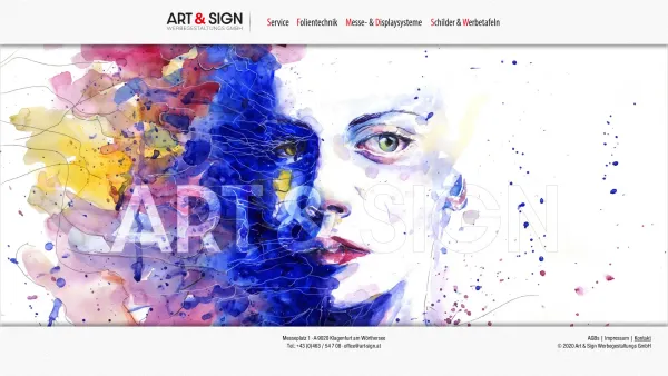 Website Screenshot: art&sign Werbegestaltung - Home | Artandsign - Date: 2023-06-14 10:38:50