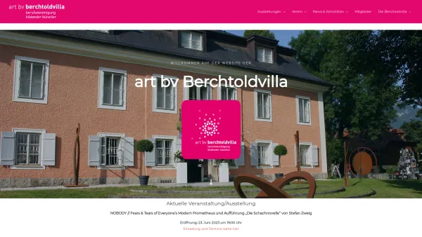 Website Screenshot: art-bv Berchtoldvilla, Berufsvereinigung der Bildenden Künstler Salzburg - ArtBV Salzburg Berchtoldvilla - Date: 2023-06-26 10:26:08