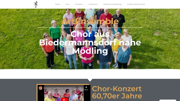 Website Screenshot: ArtEnsemble Biedermannsdorf - ArtEnsemble - Chor aus Biedermannsdorf nahe Mödling - Date: 2023-06-22 12:13:10
