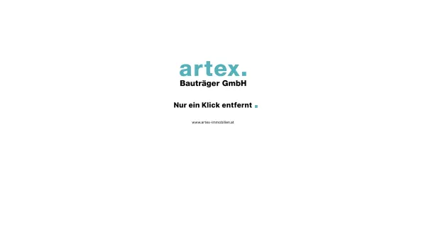Website Screenshot: artex. bautraeger GmbH - www.artex-immobilien.at - Date: 2023-06-22 12:13:10