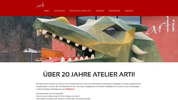 Website Screenshot: www.arti.at Georg Mühlegger Bildhauer - Über 20 Jahre Atelier Arti! - Atelier Arti GmbH - Hopfgarten im Brixental - Date: 2023-06-22 12:13:10
