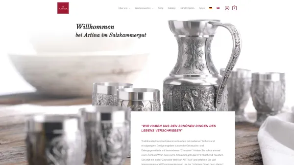 Website Screenshot: Artina Kunstguß GmbH News - Startseite - Artina GmbH - Date: 2023-06-22 12:13:10