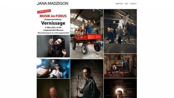 Website Screenshot: Jana Madzigon I Pressefotograf - Jana Madzigon - Photographer - Vienna - Date: 2023-06-22 12:13:10