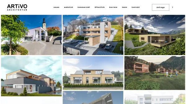 Website Screenshot: ARTiVO planung + bauleitung gmbh - artivo planung + bauleitung, Köflach, zeitgemäße Architektur - Date: 2023-06-15 16:02:34