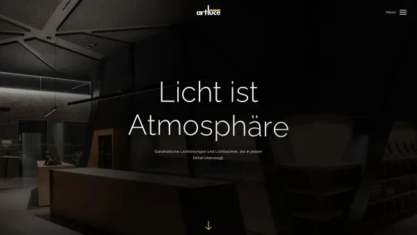 Website Screenshot: Artluce Produktions GmbH - Ganzheitliche Lichtlösungen mit modernster Technik | Artluce - Date: 2023-06-22 15:02:30