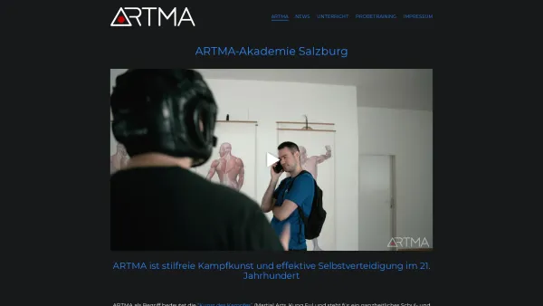 Website Screenshot: ARTMA-Akademie Salzburg DI Marko Sulejic - ARTMA-Akademie Salzburg - Kampfkunst im 21. Jahrhundert - Date: 2023-06-26 10:26:08