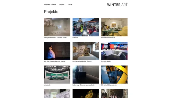 Website Screenshot: Winter Artservice GmbH - Projekte | artservice.at - Date: 2023-06-22 15:02:30
