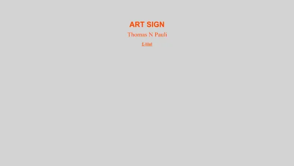 Website Screenshot: ART SIGN Dipl-Ing Thomas N thomas - Art Sign - Thomas Pauli - Date: 2023-06-22 15:02:30