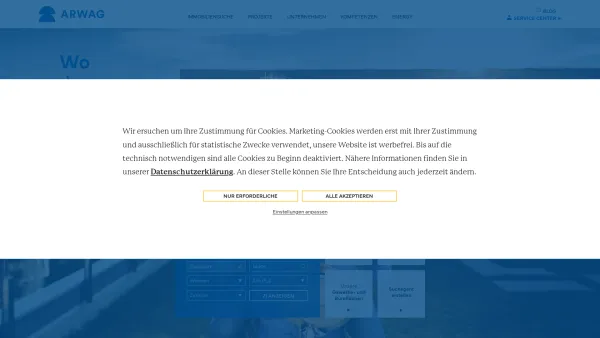 Website Screenshot: Arwag Wohnen und Arbeiten Wien - Bauträger für provisionsfreie Wohnungen in Wien | ARWAG Holding-AG - Date: 2023-06-22 15:02:30