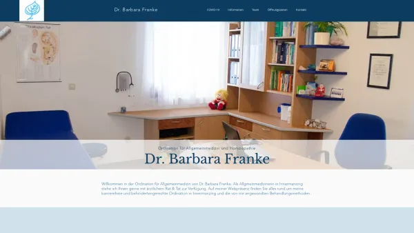 Website Screenshot: Ordination Dr. Franke - Ordination Dr. Barbara Franke | Innermanzing | Apotheke - Date: 2023-06-22 15:02:30