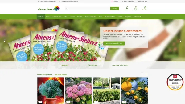 Website Screenshot: AS-Gartengestaltung - Ahrens+Sieberz - Pflanzenversand & Gartenbedarf - Date: 2023-06-22 15:02:30