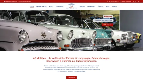 Website Screenshot: AS-Immobilien Abpurg Stüger Bad Ischl - AS Mobilien & Immobilien GmbH – Jung-, Gebraucht- & Sportwagen - Date: 2023-06-22 15:02:30